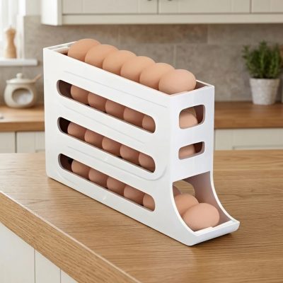 Organizador Vertical de Huevos de Plástico Compacto